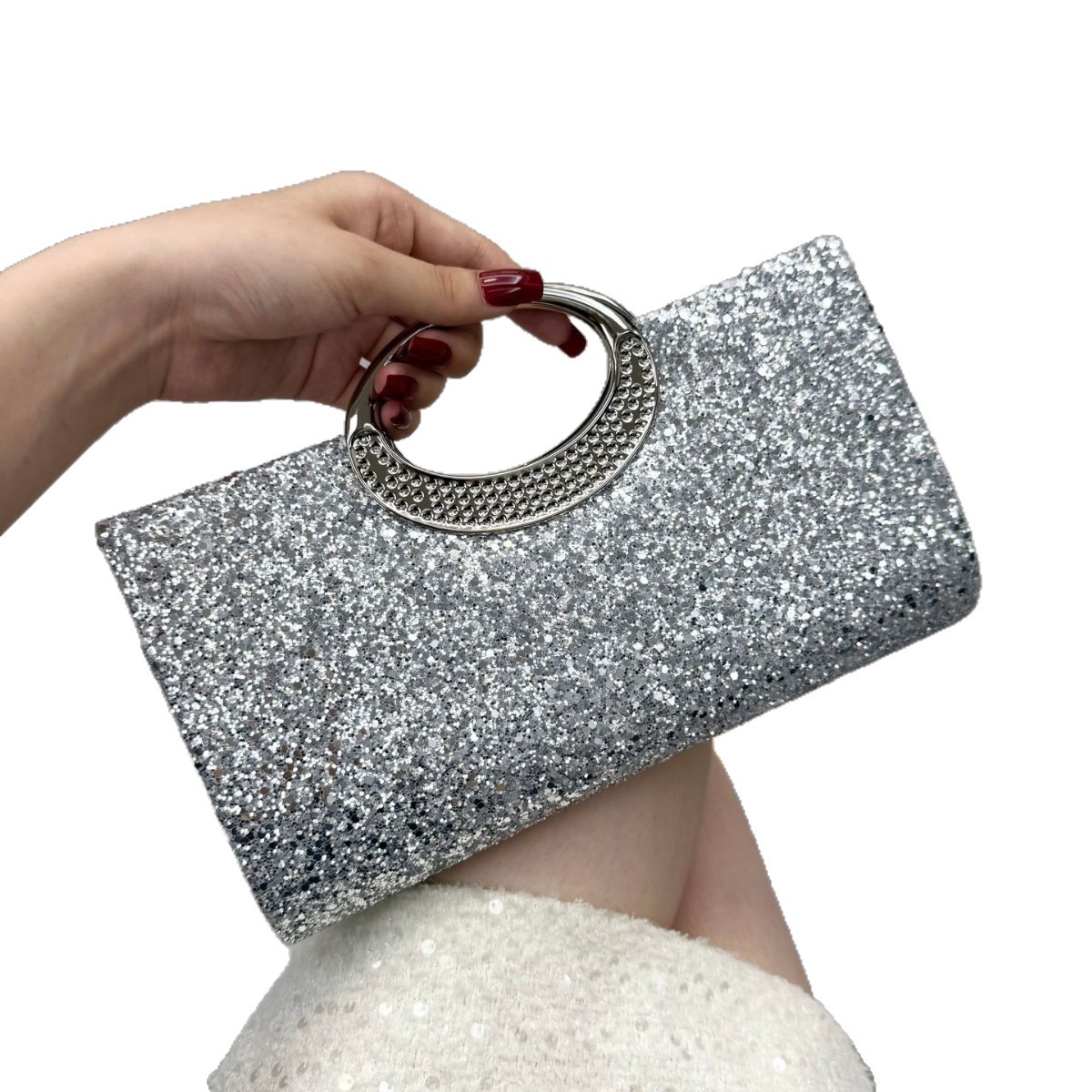 New Dinner Party Bag Shiny Banquet Handbag Dress - Image 5