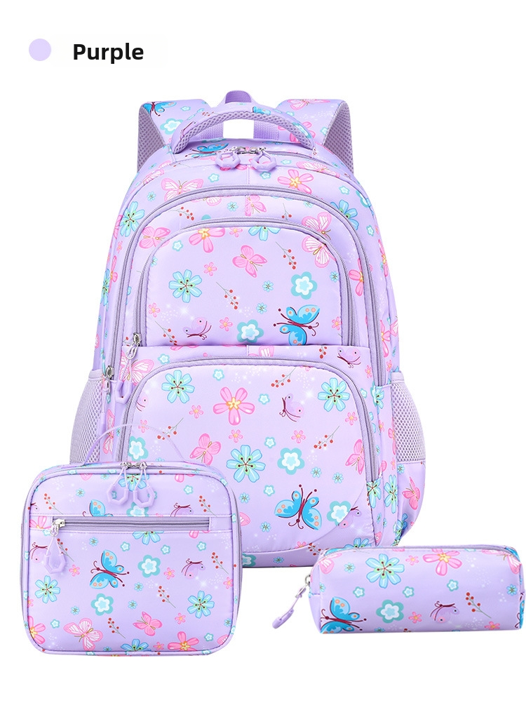 New Style Schoolbag For Girls Grades 3-6 Shoulder Support Lightweight Large Capacity - Image 7