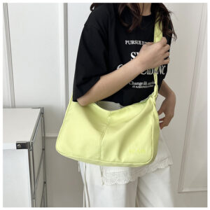 Canvas For Women 2026 New Summer Simple Fashion Shoulder Lightweight Large Capacity Commuter Crossbody Bag