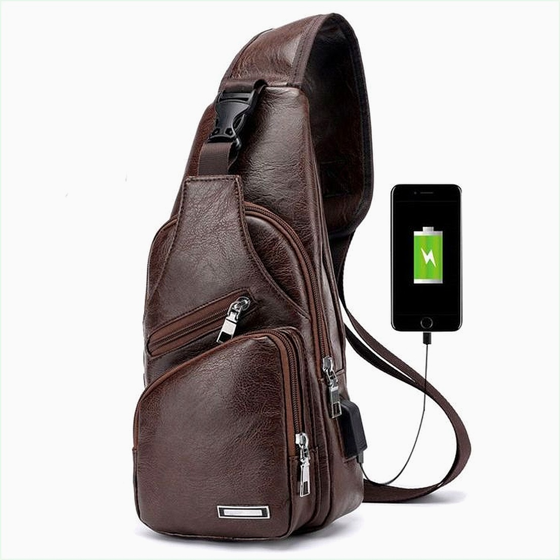 New Breast Shoulder Men's Messenger Waist Bag Multifunctional Outdoor Small Backpack - Image 2