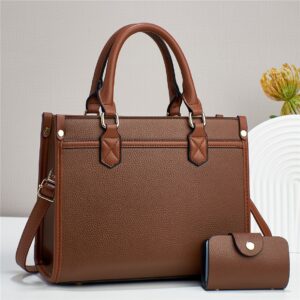 Simple casual handbag fashion contrast color mother and child bag large capacity women’s suit