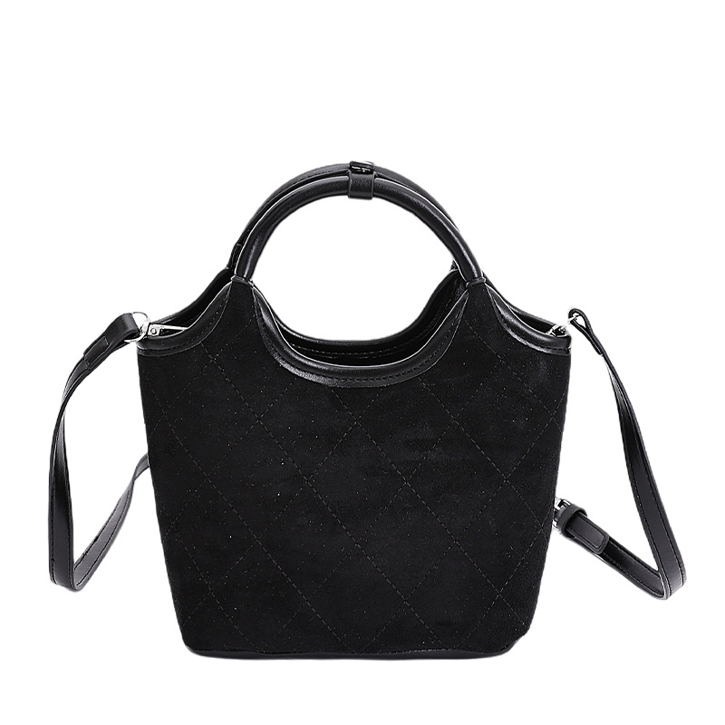 Light Handheld Bucket For Women 2026 Autumn New Fashion Plaid Shoulder Commuting Versatile Crossbody Bag - Image 6