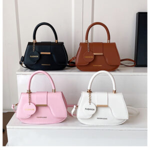 Cross-border Fashion 2026 New European And American Trendy Versatile Shoulder Bags Stylish Simple Solid Color Saddle Bag