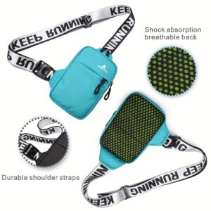 Trndy Printd Strap Mini Crossbody Chst Bag Lightwight Multi Pockt Casual Daily Commut Outdoor Sports Shouldr