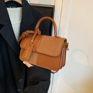 2026 Plaid Patchwork Matte Handbag New Autumn/Winter Trendy Fashion Single Shoulder Retro Crossbody Bag For Women