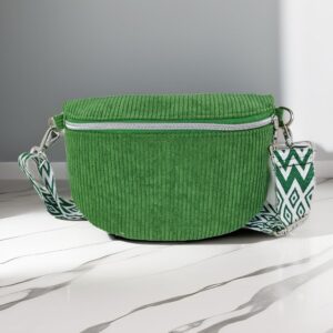 2026 Hot-Selling New Crossbody Fresh Style Women’s Fashion Versatile Striped Corduroy Waist Bag