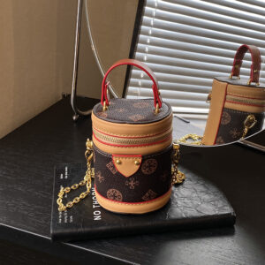 Women’s Trendy Bucket Bag Hot Selling Monogram Canvas Design Shoulder Crossbody Handbag