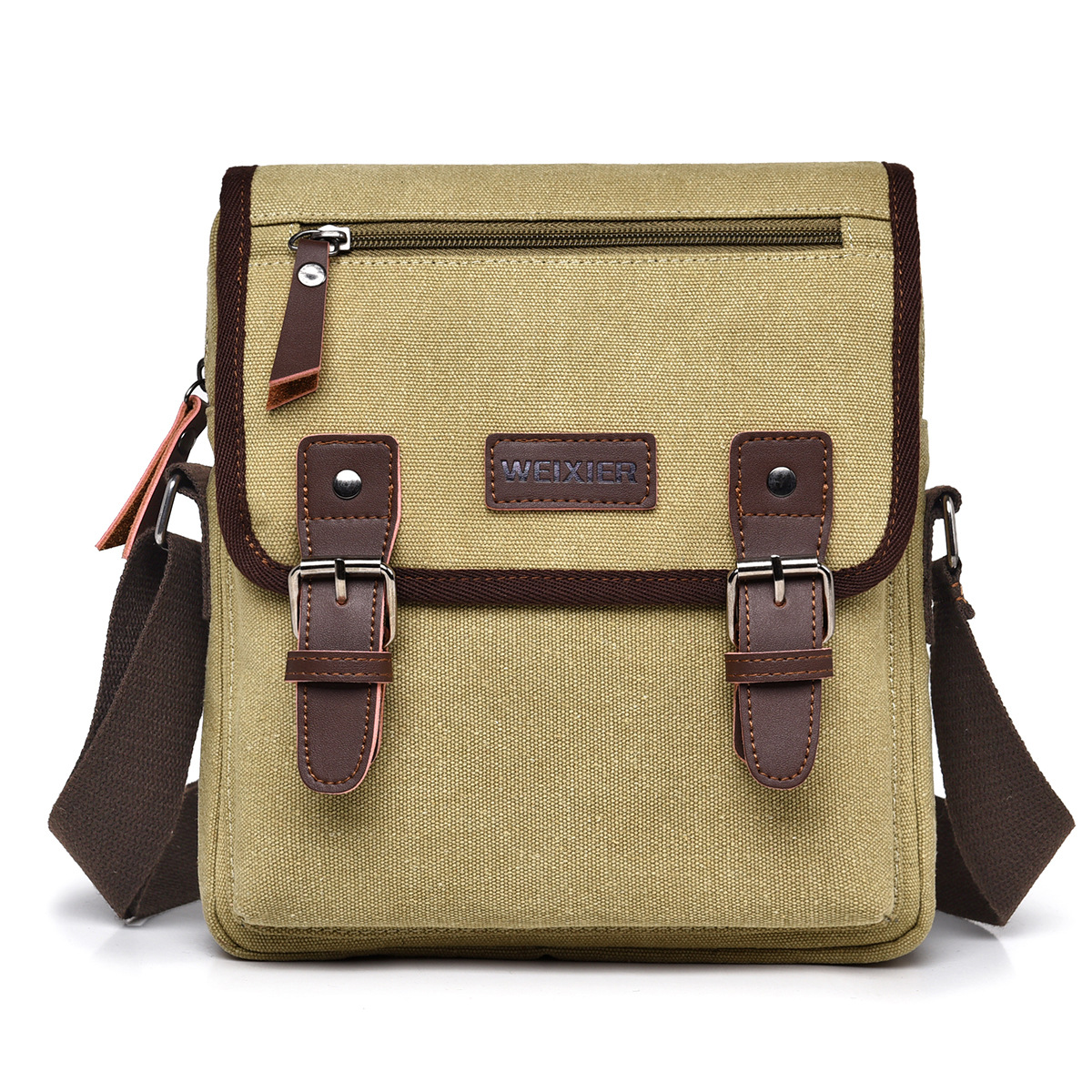 Canvas Messenger High End Shoulder Casual Large Capacity Men's Bag Backpack - Image 3