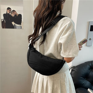 Casual Versatile Single Shoulder Crossbody For Women, New Bag, Lightweight Simple Dumpling Bag