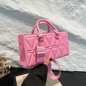 Women’s Retro Minimalist Crossbody Handbag Shoulder Bag Stylish Large Capacity Triangular New Style Textured Embossed