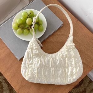 Cream Puff Girl Cloud Pleated 2026 New Summer Fashion Single Shoulder Dumpling Sweet Cool Underarm Bag