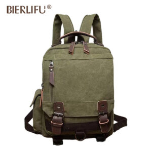 Fashionable durable men’s and women’s canvas backpacks, casual business commuting computer bags, travel single backpacks
