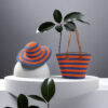 1)Hat bag set navy blue with