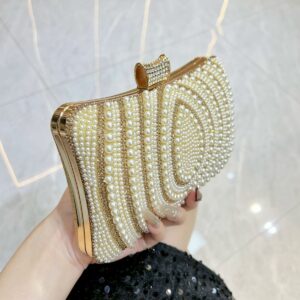 New Fashion Women’s Handbag With Rhinestones, Evening Bag, Elegant Versatile Clutch For Women