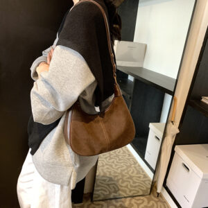 Niche Design For Women, Autumn Winter New Style, Elegant And Stylish Dumpling Bag, Vintage Large Capacity Shoulder