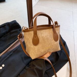 2026 Summer Vintage Fashion Simple Elegant Handbag New Versatile Ins Single Shoulder Crossbody Bucket Bag For Women