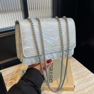 Korean-style Trendy Small For Women 2026 New Fashion Chain Shoulder Crossbody Square Mini Lipstick Bag
