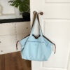 Double-shoulder blue and brown
