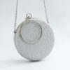 Large round silver gray 60