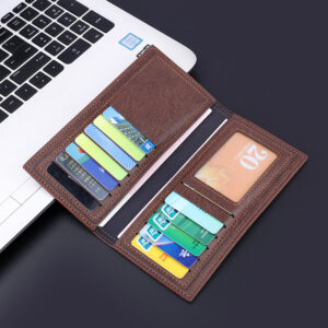 Wax Leather Long Gift Vintage Cross-border men’s wallet Wholesale