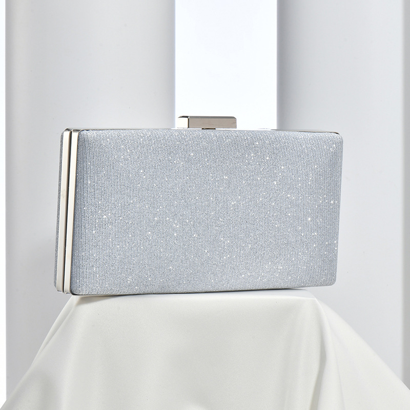 Simple Shimmer Clip Crossbody Clutch Evening Party Wedding Bridesmaid Banquet Dress Bag - Image 8