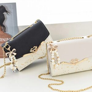 Shiny Rhinestone Square Bag For Women Sparkling Diamond Decor Shoulder Crossbody Messenger Clutch Handbag