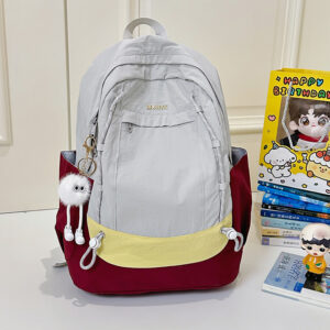 New Female Junior High School Simple Casual Fashionable Schoolbag Outdoor Travel College Students Large Capacity