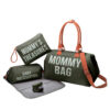 Olive green three small bags