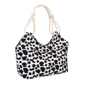 Printed Canvas Large Capacity Shoulder Handheld Women’s Beach European And American Tote Flower Bag
