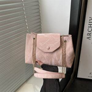 Korean Style Light Luxury Handbag Small Square For Women 2026 Summer New Simple Fashionable Shoulder Chain Crossbody Bag