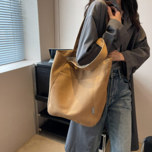 Single Shoulder Crossbody Commuting Bag, Women’s Trendy Large Capacity Armpit Tote Bag