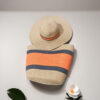 Hat bag set card black orange