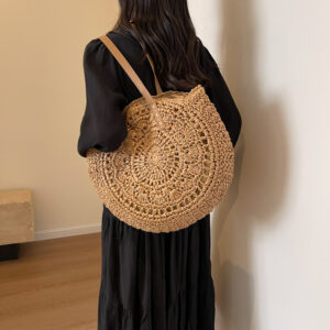 Summer Large-capacity Ethnic Woven Seaside Vacation Style Fashion Tote Bags, Niche Women’s Bags That Do Not Collide