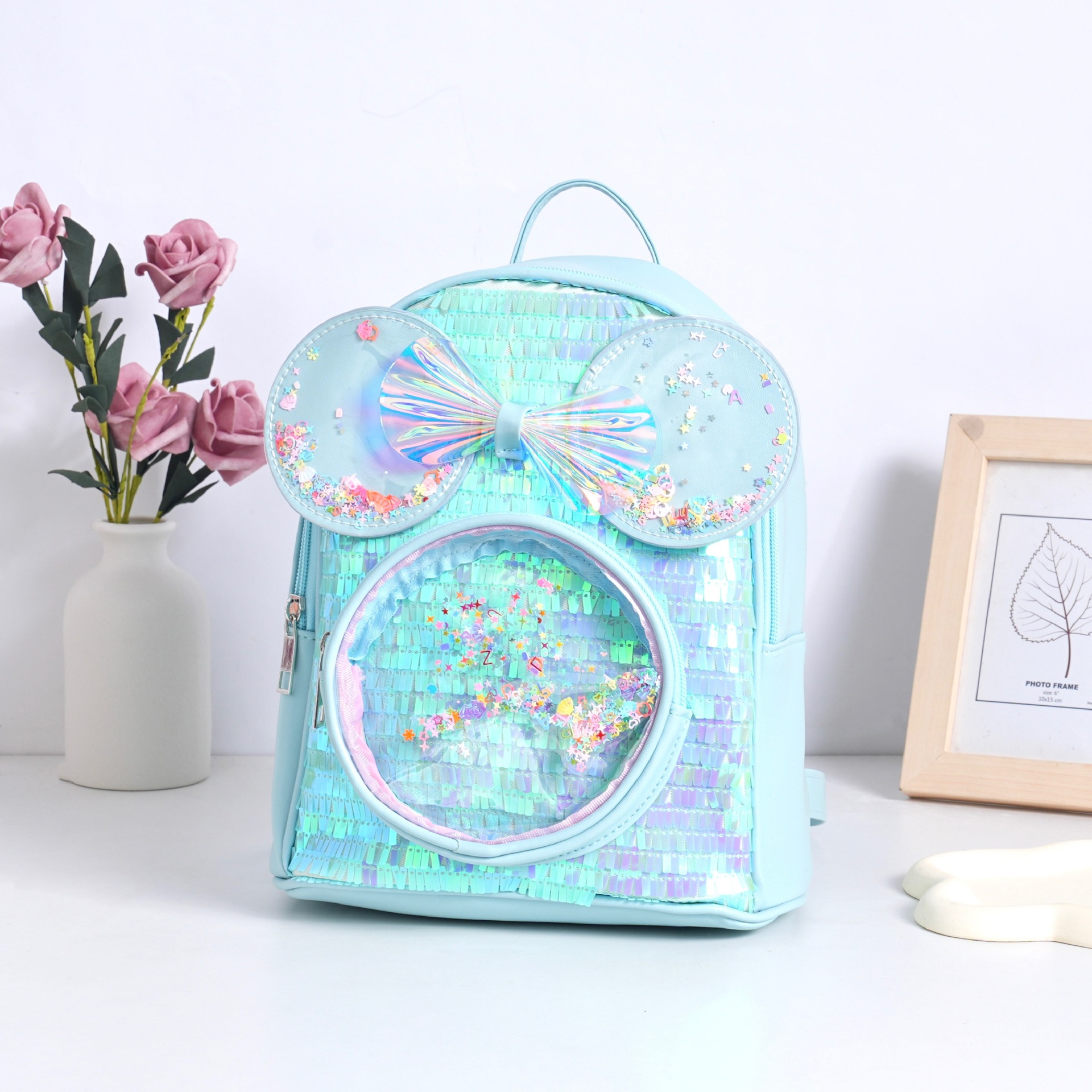 Cartoon Bow Backpack Princess Fashion Girls Schoolbag Casual Cute Bag - Image 3