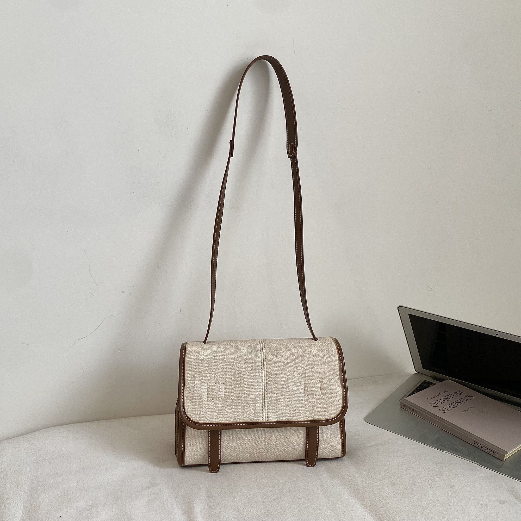 Retro-style Color-blocking Small Square Is Popular This Year, A Stylish And Unique Handbag, Niche Casual Shoulder - Image 5