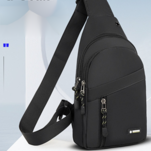 Business Men’s Shoulder Wear-resistant Oxford Cloth Casual Backpack, Sports Chest Bag, Korean Version Crossbody Bag
