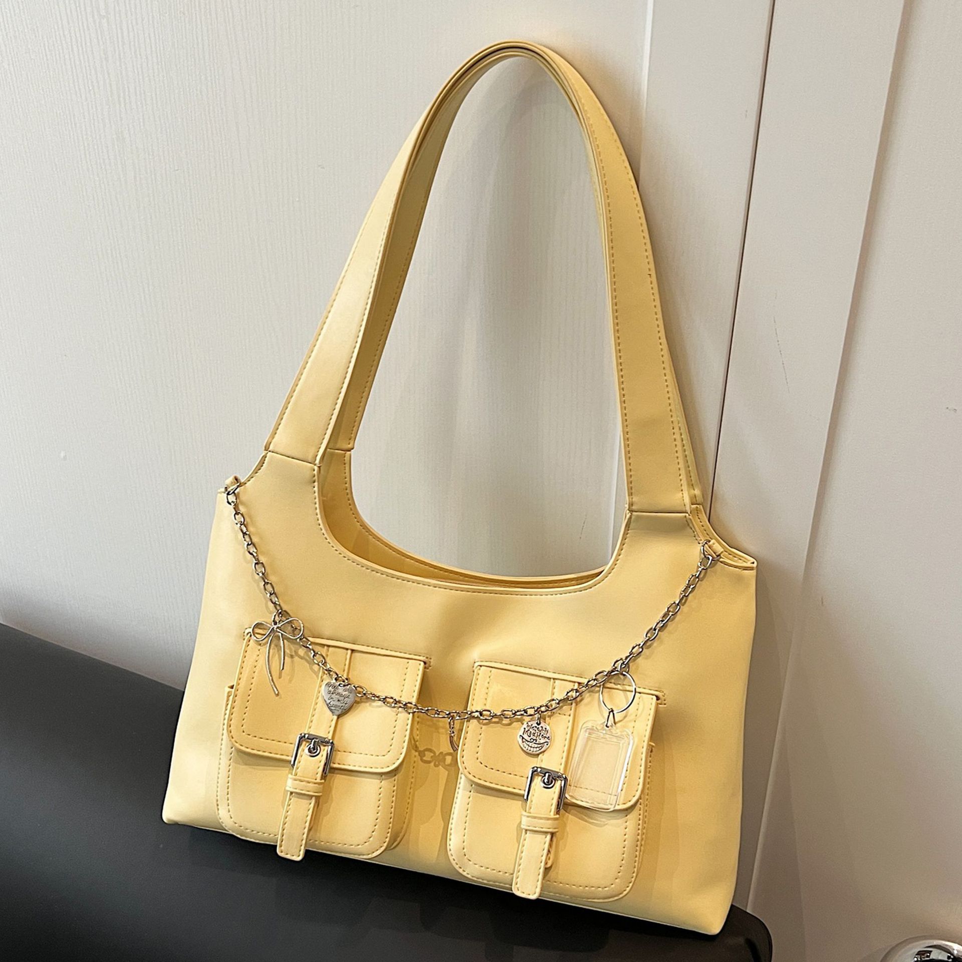Women's Bags New Style Going Out Chain Motorcycle Trend All Match Hobo Bag Handbag - Image 4