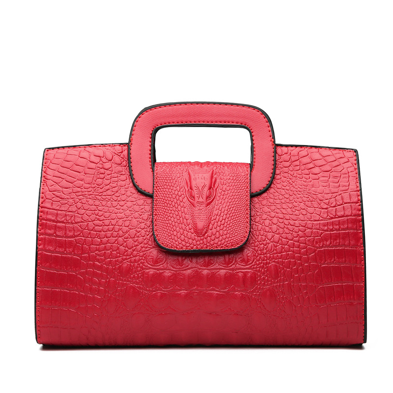 Women's bags 2026 new crocodile pattern clutch cross-shoulder handbag cross-border bag - Image 2