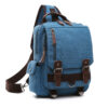 Sky blue single shoulder