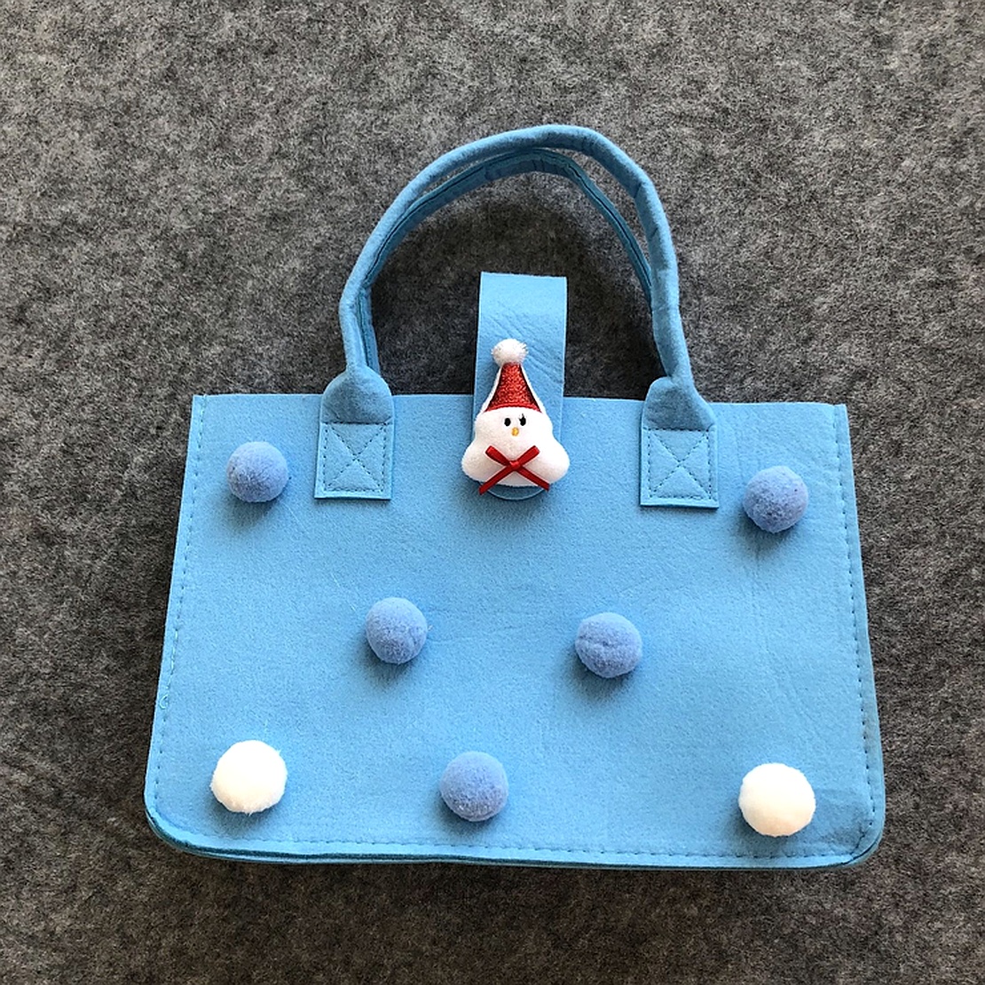 Christmas Candy Felt Tote Apple Box Handbag High-grade Bag Sale Gift - Image 10