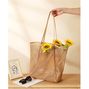 Beach Mesh, One Shoulder Carrying Bag, Women’s Handheld Washing And Swimming Clothing Storage Bag