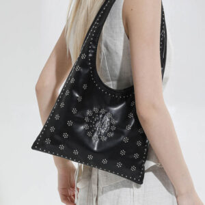 Unique Studded Biker Ba For Women, 2026 New Model, Hih-end Fashion Niche Desin, Shoulder Ba, Casual Versatile