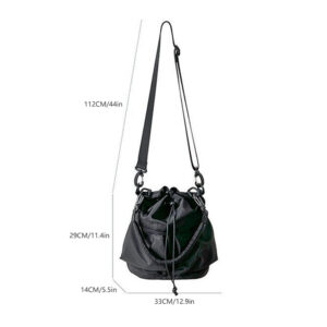 Women Shoulder nylon waterproof women large capacity handbag drawstring crossbody tote bag