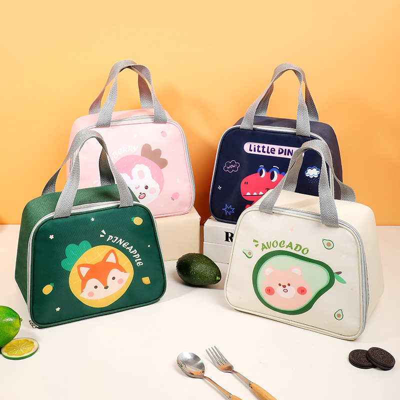 Handle Insulation Cooler For Women Kid Lunch Box Picnic Travel Portable Storage Breakfast Thermal Food Bag - Image 5