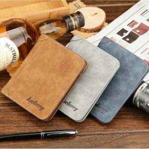Baellerry Wallets New Arrivals Retro Short Style Hot Sale Matte Wallet High Quality Men’s Bags
