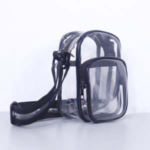 New Transparent PVC Men’s Single Shoulder Trendy Ins Style Unisex Street Fashion Mini Small Crossbody Bag