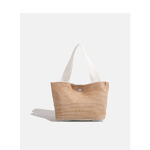 Summer For Women Raffia Woven Handbag 2026 Pastoral Style Large Capacity Tote Basket Bucket Bag