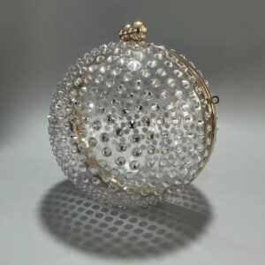 Women’s Handbag Chaopai Acrylic Hand-held Diamond Ball Holiday Beach Wedding Banquet Shoulder Messenger Bag