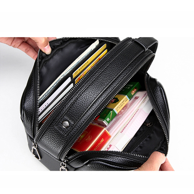 Clutch Multi-Pocket Large Capacity Business Casual Soft Leather Trendy Men's Bag - Image 2