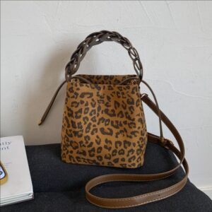 Korean Women’s Suede Handheld Bucket Autumn Winter 2026 New High-end Fashion Single Shoulder Crossbody Bag